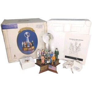 Vtg Dept 56 American Pride 9/11 Lighted Memorial #57712 Complete Tested WORKS !